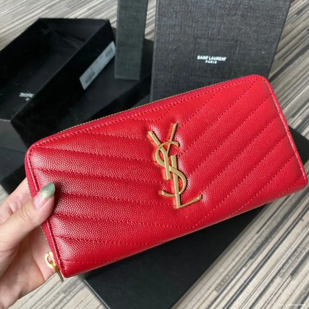 Tony Luxuries ZIPPY MONOGRAM WALLET YSL 0619